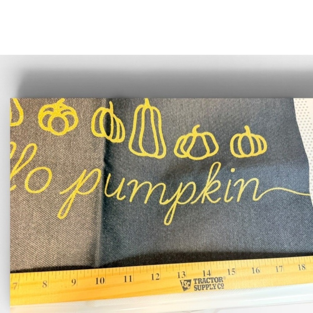 Hello Pumpkin Pillow Covers Set of 2 Black Gold Farmhouse Fall Decor 18x18